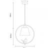 Подвесной светильник Arte Lamp Passero A4289SP-1WH 