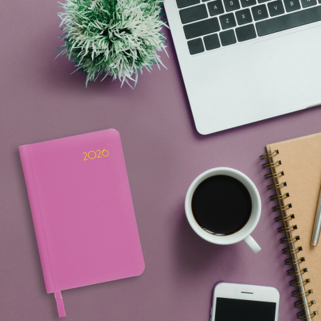 Нарушена упаковка!  <795271> Ежедневник датированный 2026, МАЛЫЙ ФОРМАТ 100х150 мм, А6, BRAUBERG "Select", балакрон, розовый, 117262