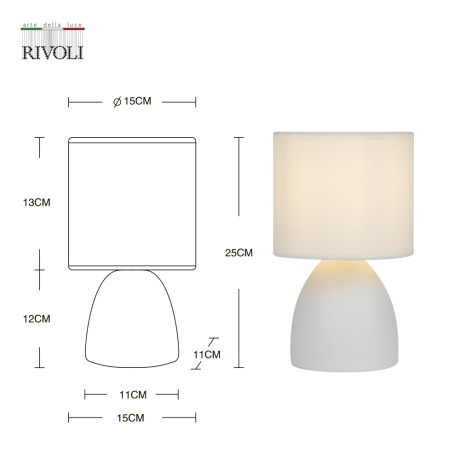 Настольная лампа с Led лампочками в комплекте Rivoli Б0053455+Lamps 