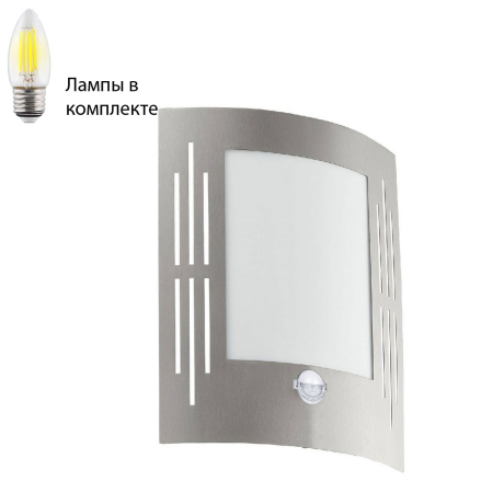 Уличный настенный светильник с лампочкой Eglo 88144+Lamps