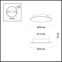 Накладной светильник Odeon Light Solario 3561/9WL