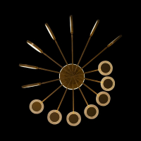 Потолочная люстра Loft it Megan 10164L Gold