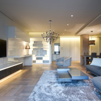 Большая люстра со светодиодными лампочками E14 , комплект от Lustrof. №37674-622663