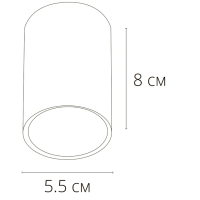 Нарушена упаковка!  <618859> Накладной светильник Arte Lamp Beid A1517PL-1BK