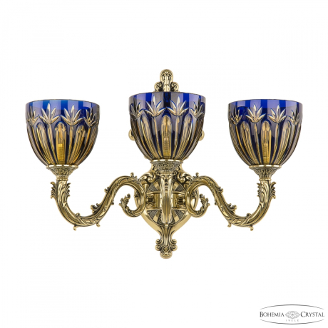 Бра Bohemia Ivele Crystal 7101B15/3/210 GB P1 U Amber-Blue/H-1I 