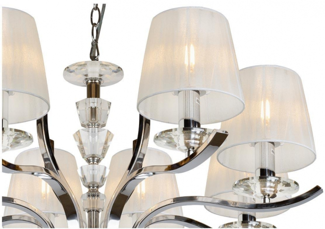 Подвесная люстра iLamp Omega RM5231/8 Хром 