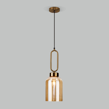 Подвесной светильник Eurosvet Flou 50229/1 янтарный 