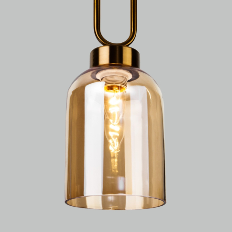 Подвесной светильник Eurosvet Flou 50229/1 янтарный 