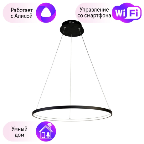 Подвесной светодиодный светильник Favourite Giro с поддержкой Алиса 1764-6P-A 