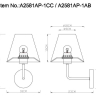 Бра с лампочкой Arte lamp A2581AP-1AB+Lamps 