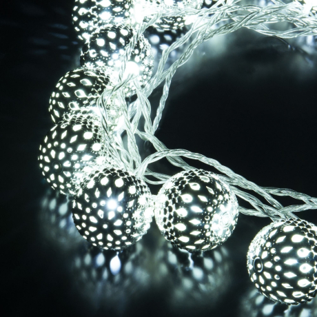 Гирлянда Супернить Eurosvet 400-003 400-003 хром/белый с эффектом мерцания