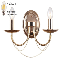 Бра с лампочками F-Promo Plini 2591-2W+Lamps E14 Свеча