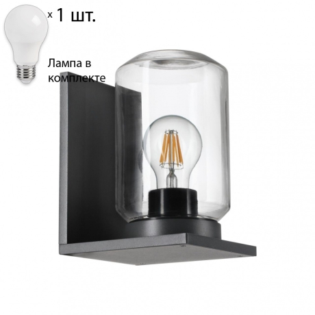 Уличный настенный светильник с лампочкой Novotech 370945+Lamps