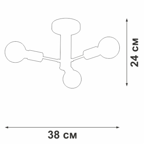 Люстра на штанге Vitaluce V3953 V3953-1/3PL 