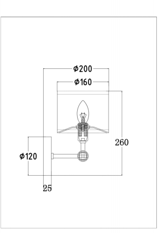 Бра Maytoni Alloro MOD088WL-01BS 
