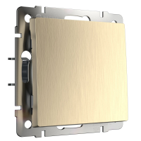 Выключатель одноклавишный без рамки Werkel шампань рифленый W1110010