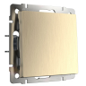 Выключатель одноклавишный без рамки Werkel шампань рифленый W1110010