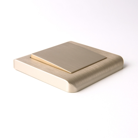 Выключатель одноклавишный без рамки Werkel шампань рифленый W1110010