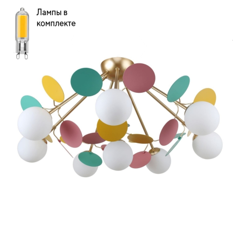 Люстра потолочная с Led лампочками в комплекте F-Promo 2772-8P+Lamps 