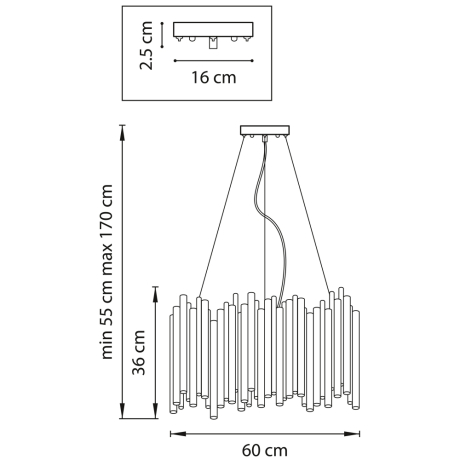 Подвесная люстра Lightstar с поддержкой Алисы, Savona 816107 