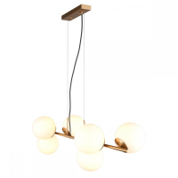 Люстра с поддержкой Алисы подвесная Omnilux OML-66623-06-A