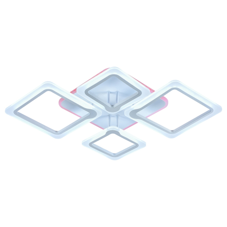 Светодиодная люстра с ПДУ Profit Light 8050/2+2 WHT 92W+10W RGB 