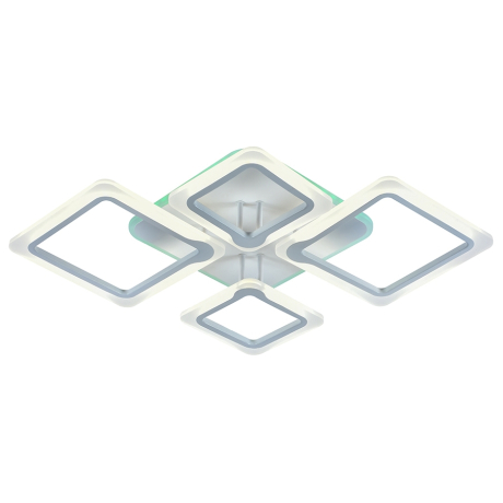 Светодиодная люстра с ПДУ Profit Light 8050/2+2 WHT 92W+10W RGB 