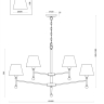 Подвесная люстра Freya Rosemary FR5190PL-12BS1 