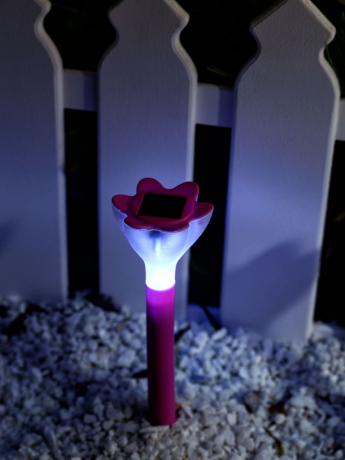 Светильник на солнечных батареях Uniel Promo USL-C-420/PT305 PINK CROCUS (UL-00001762)