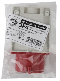 Вилка стационарная 515 3Р+РЕ+N 16А 380В IP44 Эра Б0032857