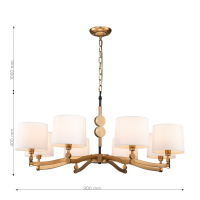 Люстра с лампочками, подвесная, комплект от Lustrof. №253713-617308