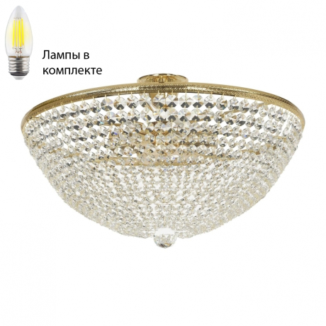 Потолочная люстра с лампочками Arti Lampadari Todi E 1.3.50.501 G+Lamps 