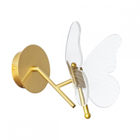 Нарушена упаковка!  <436890> Бра бабочка Arte Lamp Darcy A2187AP-1GO