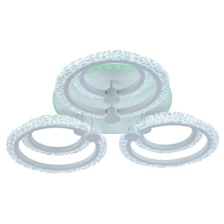 Светодиодная диммируемая люстра с ПДУ Profit Light 8027/3+3 WHT B 