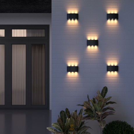 Уличный настенный светодиодный светильник Elektrostandard 1551 TECHNO LED TWINKY TRIO черный (a049671)