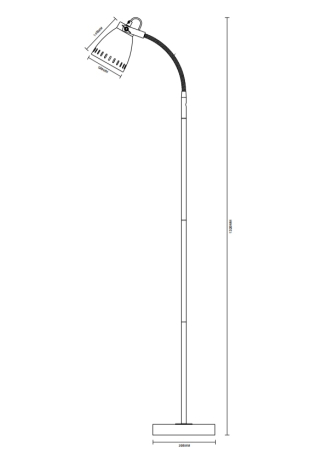 Торшер Camelion KD-428F New York С02 черный 