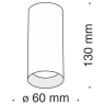 Накладной светильник Maytoni Technical Focus C010CL-01MG 