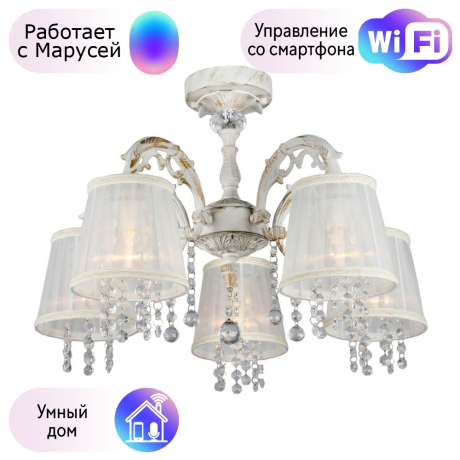 Люстра с поддержкой Маруси потолочная Omnilux OML-30007-05-M 