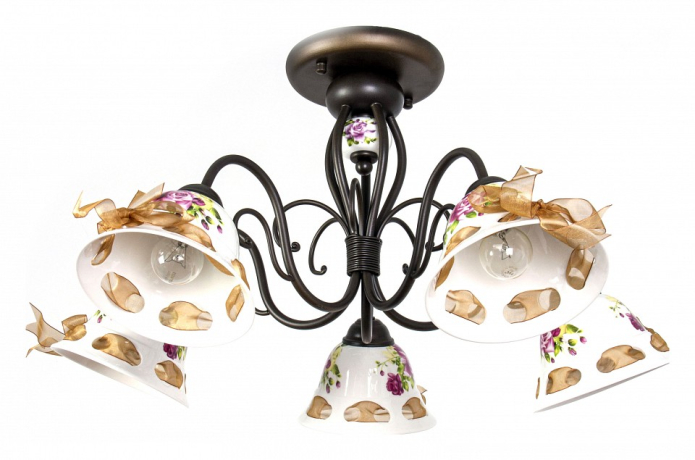 Люстра на штанге Abrasax Emilia MDK9424/5B Coffee 