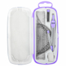 Нарушена упаковка! <795883> Готовальня BRAUBERG SCHOOL KIT, 9 предметов, циркуль 125 мм, чертежные принадлежности, лаванда, 210713