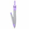 Нарушена упаковка! <795883> Готовальня BRAUBERG SCHOOL KIT, 9 предметов, циркуль 125 мм, чертежные принадлежности, лаванда, 210713