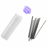 Нарушена упаковка! <795883> Готовальня BRAUBERG SCHOOL KIT, 9 предметов, циркуль 125 мм, чертежные принадлежности, лаванда, 210713