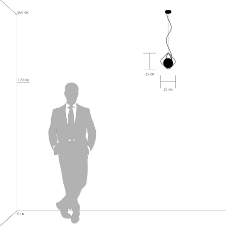 Светильник подвесной с Led лампочками в комплекте Lightstar 803317+Lamps 