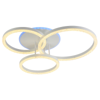 Светодиодная диммируемая люстра с ПДУ Profit Light 5895/3 WHT 114W+8W RGB