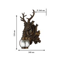 Уличный светильник с лампочкой Favourite Hunt 1849-1W+Lamps E27 P45