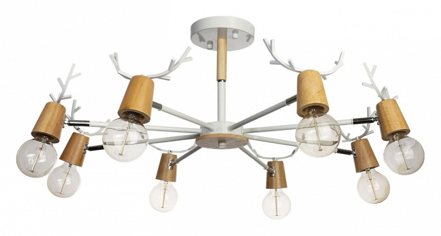 Люстра на штанге Loft it Sven 10024/8 White 