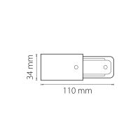 Токопровод концевой Lightstar Barra 502117