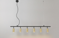 Подвесной светильник с лампочками CRYSTAL LUX CLT 015C6 L1200 BL-GO+Lamps