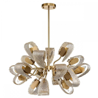 Люстра на штанге Indigo Fless 11033/18R Amber