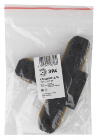 Коннектор т-образный ЭРА Trek TR7-C 2W T BK Б0032182